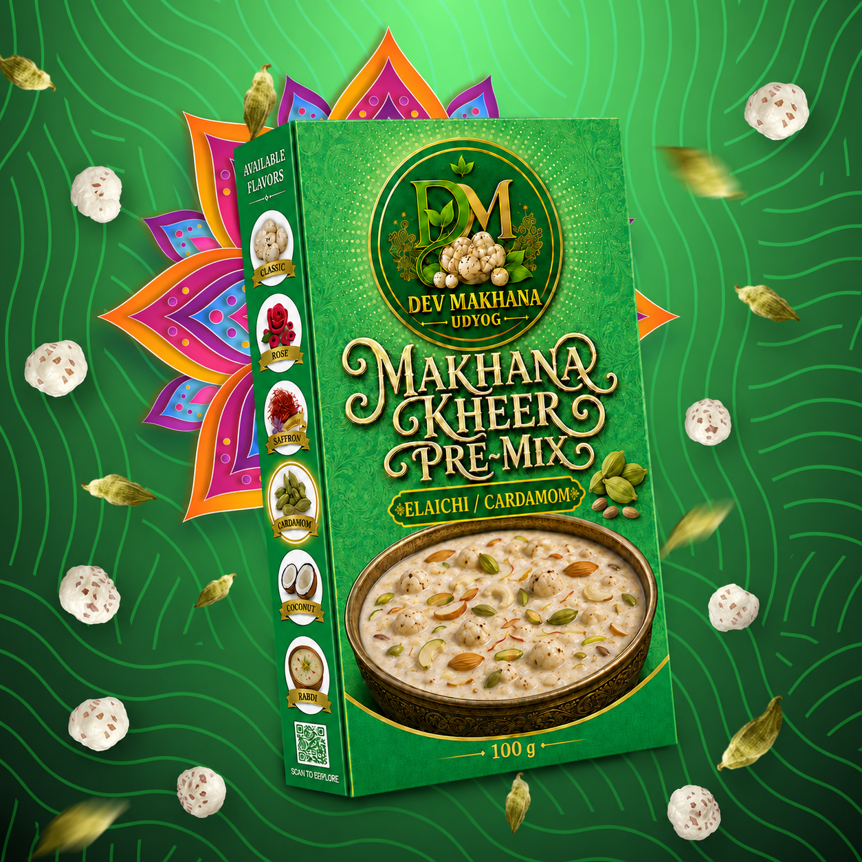  Makhana Kheer Pre-Mix Elaichi / Cardamom (100 g)